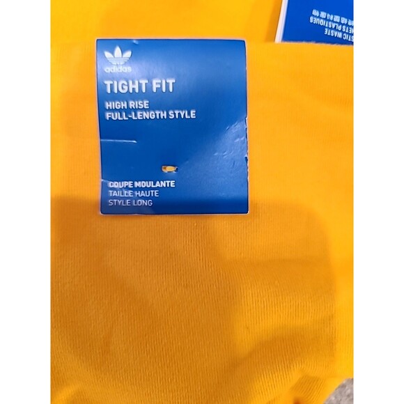 Adidas Orig Tights Womens /Girls Neuclassic High Waist Collegiate Gold 2XSP - Picture 6 of 10